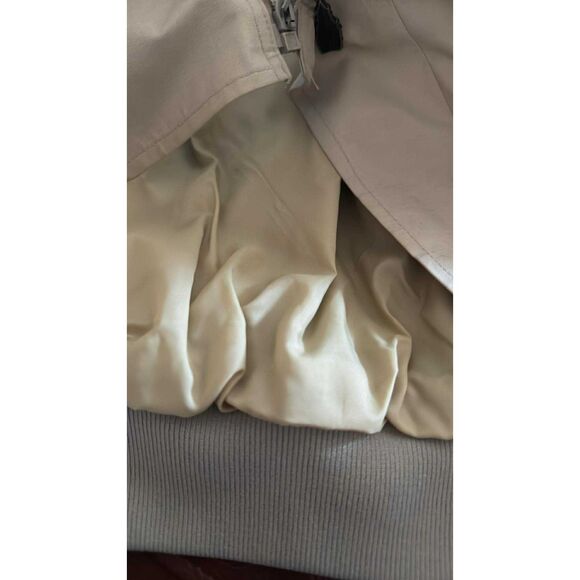 London Fog Made USA Men's Coat  no size Tag Front Zipper Khaki - Picture 6 of 9